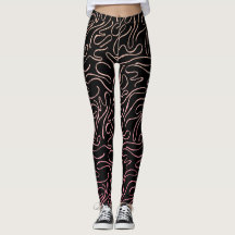Leggings vrouw glitter roze