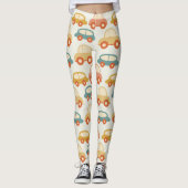 Leggings wagons plats rétro (Devant)