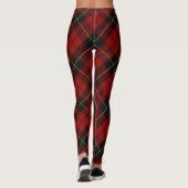 Leggings Wallace Tartan Scottish Clan Plaid Motif (Dos)