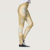 Leggings Warm Earthy Mandala Abstract Design (Droite)
