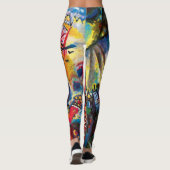 Leggings Wassily Kandinsky - Art Abstrait Cityscape de Mosc (Dos)