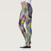 Leggings Wassily Kandinsky Rouge tache classique Art Abstra (Gauche)