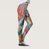 Leggings Wassily Kandinsky Rouge tache classique Art Abstra (Droite)