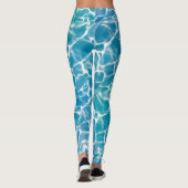 Leggings Water bleu (Dos)