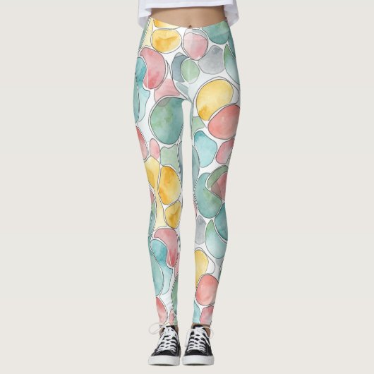 Leggings Water color pattern (Devant)