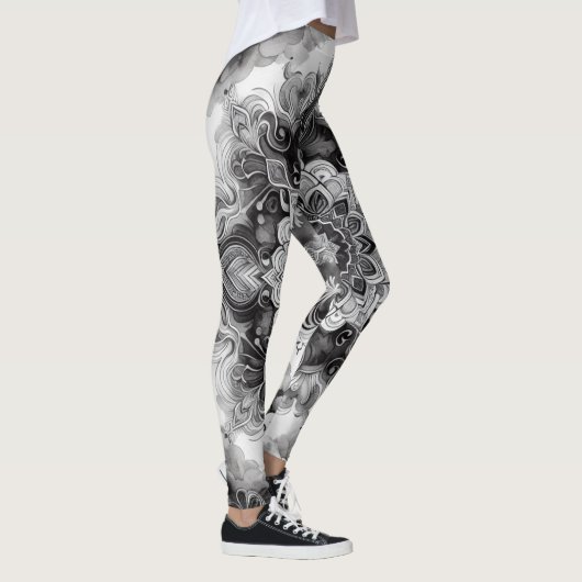 Leggings Watercolor black ink wash (Droite)