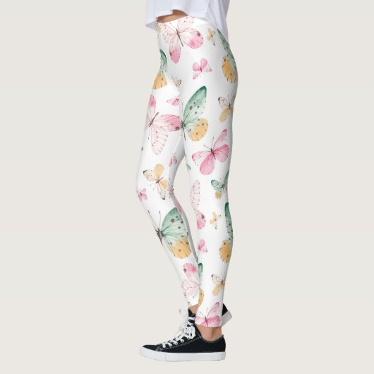 Leggings Watercolor Butterflies Pattern (Gauche)