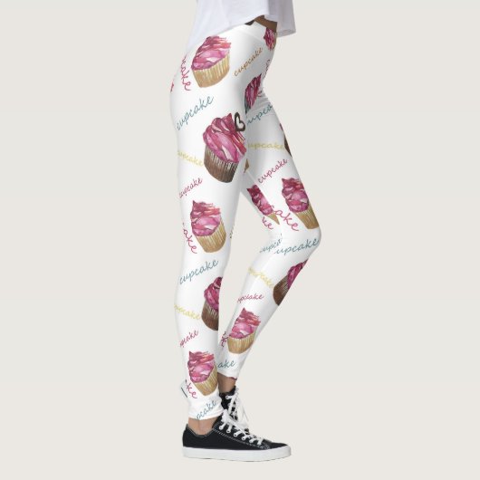 Leggings Watercolor cupcakes (Droite)