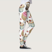 Leggings Watercolor cupcakes (Droite)