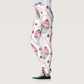 Leggings Watercolor cupcakes (Gauche)