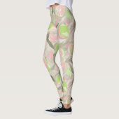 Leggings Watercolor Fruit Pattern | Vibrant Citrus (Gauche)