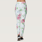Leggings watercolor peony (Dos)