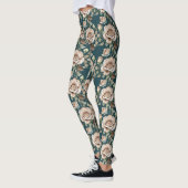 Leggings Watercolor Roses In Pale Shades (Gauche)