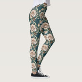 Leggings Watercolor Roses In Pale Shades (Droite)