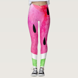 Leggings Watercolor Watermelon