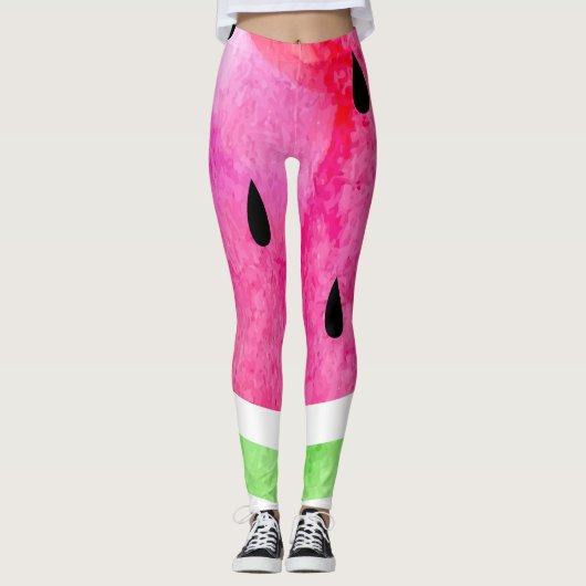Leggings Watercolor Watermelon (Devant)