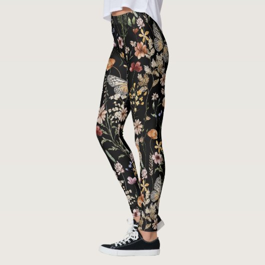 Leggings Watercolour Boho Floral  (Gauche)