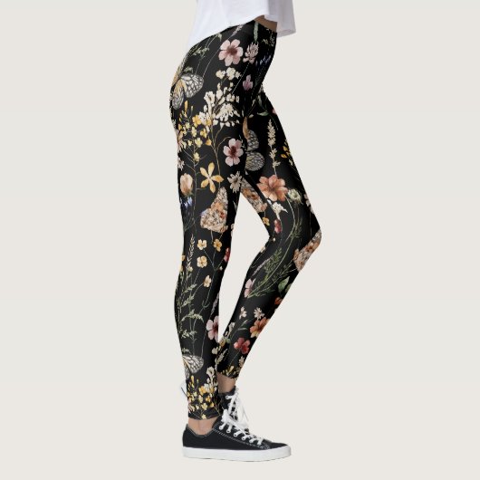 Leggings Watercolour Boho Floral  (Droite)