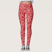 Leggings Watermelon Flesh Texture Pattern (Devant)