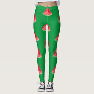 Leggings Watermelon fruit aquarelle Alimentation Motif trop