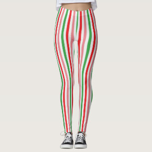 Leggings Watermelon Summer Colorful Stripes Motif-56205