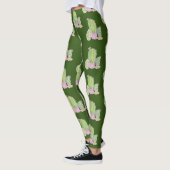Leggings waterverf Cactus Pot Plant Pattern (Links)