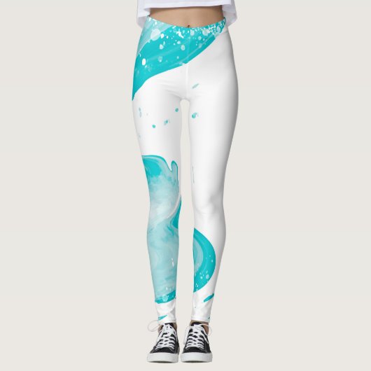 leggings waterverf draaipatroon (Voorkant)