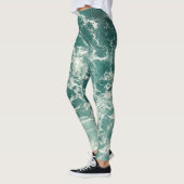 Leggings Waves Blue Green (Gauche)