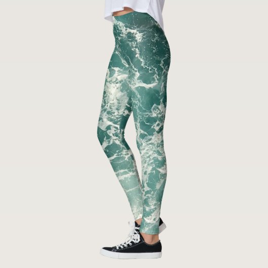 Leggings Waves Blue Green (Gauche)