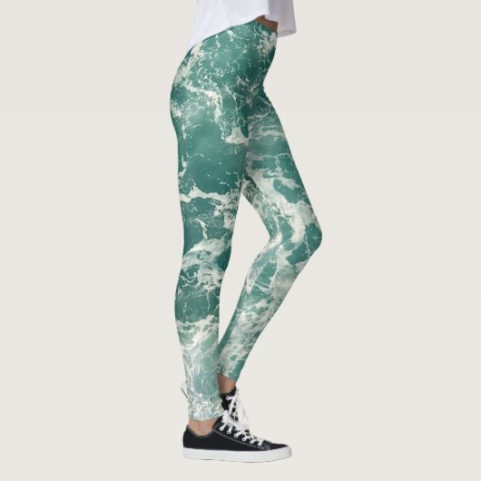 Leggings Waves Blue Green (Droite)