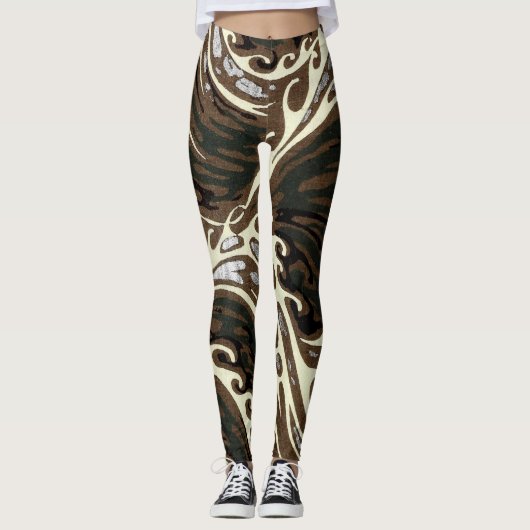 Leggings Waves Whitecap dans l'océan (Devant)