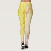 Leggings Wavy Magical Dust GreenLeaf Lines Seamless Pattern (Dos)
