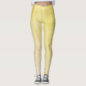 Leggings Wavy Magical Dust GreenLeaf Lines Seamless Pattern (Devant)