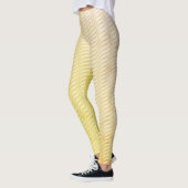 Leggings Wavy Magical Gold GreenLeaf Lignes Motif sans cout (Gauche)