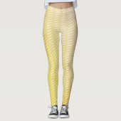 Leggings Wavy Magical Gold GreenLeaf Lignes Motif sans cout (Devant)