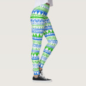 Leggings WAY out Arts Sierra Leone Flag Motif Abstrait (Droite)