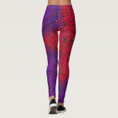 Leggings Weaver Mandala rouge et violet (Dos)