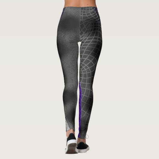 Leggings Web pourpre (Dos)