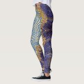Leggings Weer Mandala bleu et jaune (Gauche)