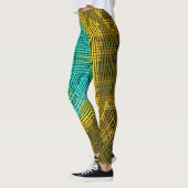 Leggings Weer Mandala bleu et jaune (Gauche)