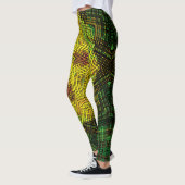 Leggings Weer Mandala jaune vert et orange (Gauche)