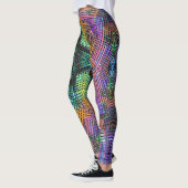 Leggings Weer Mandala Turquoise jaune et rose (Gauche)