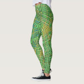 Leggings Weer Mandala vert jaune et bleu (Gauche)