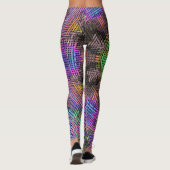 Leggings Weer Mandala vert rose et bleu (Dos)
