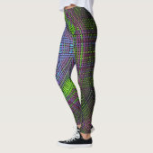 Leggings Weer Mandala vert violet et bleu (Gauche)