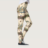 Leggings WEIRD MÉDIÉVAL DE LA MUSIQUE, Lapin, Chien (Droite)