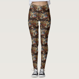 Leggings West Highland White Terrier Chien Festif de Noël