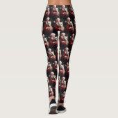 Leggings West Highland White Terrier Santa Claus Noël (Dos)