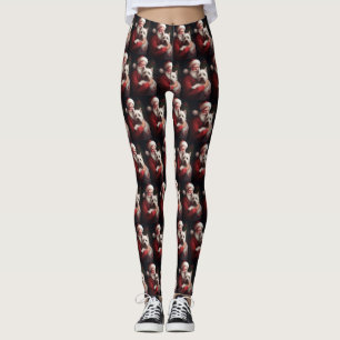 Leggings West Highland White Terrier Santa Claus Noël