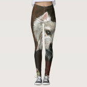 Leggings Westie sur canapé (Devant)